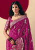 Orchid Purple Woven Banarasi Silk Saree
