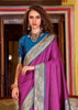 Orchid Purple Banarasi Soft Silk Saree