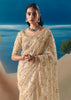 Pearl Off-White Satin Organza Embroidered Saree