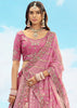 Mauve Pink Heavy Embroidered Designer Lehenga Set