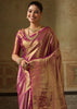 Dahlia Purple Woven Kanjivaram Silk Saree