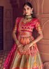 Multicolour Banarasi Silk Embroidered Lehenga
