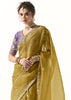 Herbal Green Designer Organza Tissue Silk Saree