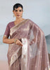 Mauve Woven Banarasi Tissue Silk Saree