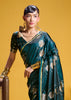 Pacific Green Banarasi Satin Silk Saree