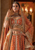 Rust Orange Heavy Embroidered Designer Lehenga