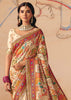 Ivory Designer Embroidered Saree