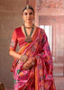 Blush Pink Printed Patola Silk Saree