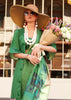 Leaf Green Digital Printed Soft Silk Saree