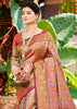 Wine Purple Dual Tone Woven Banarasi Silk Saree