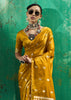 Memosa Yellow Woven Banarasi Satin Silk Saree