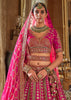 Fuchsia Pink Heavy Embroidered Designer Lehenga