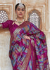 Orchid Purple Printed Soft Silk Saree