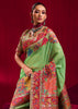 Jasmine Green Woven Cotton Kashmiri Jamewar Saree