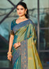 Pine Green Dual Tone Woven Banarasi Silk Saree