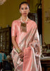 Rose Pink Dual Tone Kanjivaram Silk Saree