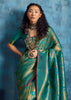 Tropical Green Banarasi Silk Saree