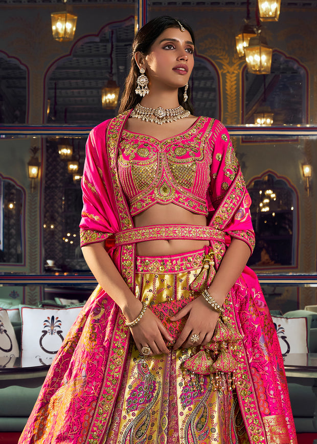 Multicolor Heavy Banarasi Designer Lehenga