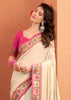 Off White Woven Banarasi Patola Silk Saree