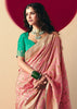 Blossom Pink Woven Banarasi Silk Saree