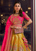 Yellow And Pink Heavy Banarasi Designer Lehenga