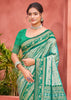 Ceramic Green Woven Kanjivaram Silk Saree