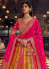 Pink And Golden Heavy Banarasi Designer Lehenga