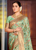 Fair Green Woven Banarasi Silk Saree With Brocade Blouse