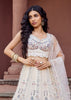 Pearl White Embroidered Bridal Lehenga