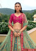 Emerald Blush Embroidered Lehenga