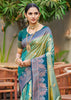 Green Dual Tone Woven Banarasi Silk Saree