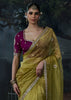 Herbal Green Embroidered Designer Saree