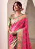 Princess Pink Woven Patola Silk Saree