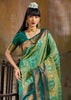 Aspen Green Woven Banarasi Silk Saree