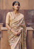 Sand Beige Digital Printed Silk Saree