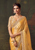 Sunshine Yellow Designer Tissue Silk Saree