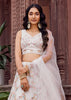 Pearl White Embroidered Net Lehenga