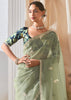 Saga Green Designer Silk Saree