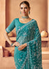 Tropical Green Designer Tissue Silk Saree