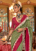 Aspen Green Printed Patola Silk Saree