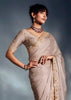 Lilac Purple Designer Silk Saree