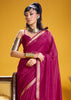 Beet Red Woven Cotton Silk Saree