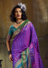 Royal Purple Woven Banarasi Silk Saree