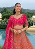 Glamorous Rani Pink Embroidered Lehenga