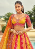 Multicolor Embroidered Stitched Designer Lehenga