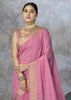 Bloom Pink Woven Cotton Saree