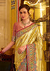 Aurora Yellow Woven Patola Tissue Silk Saree