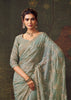 Mineral Blue Designer Tissue Silk Saree