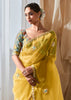 Delight Yellow Designer Silk Saree