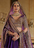Purple Heavy Embroidered Designer Lehenga